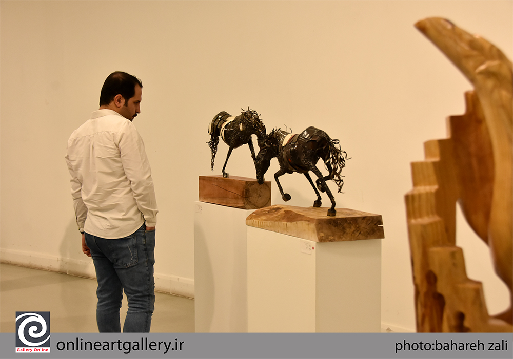 گزارش تصویری ششمین نمایشگاه سالانه انجمن مجسمهسازان در خانه هنرمندان ایران (بخش سوم)